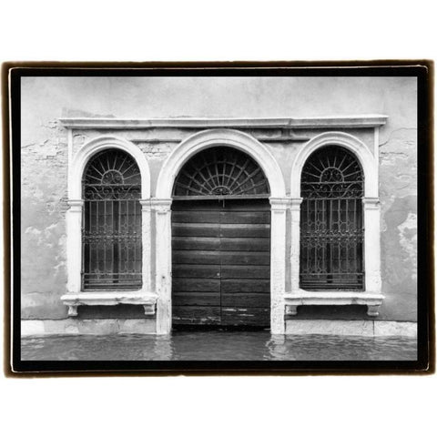 Hidden Passages Venice V Black Modern Wood Framed Art Print by DeNardo, Laura