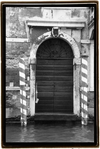 Hidden Passages Venice VI Black Ornate Wood Framed Art Print with Double Matting by DeNardo, Laura