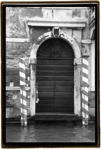 Hidden Passages Venice VI Black Ornate Wood Framed Art Print with Double Matting by DeNardo, Laura