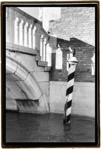 Hidden Passages Venice VII White Modern Wood Framed Art Print with Double Matting by DeNardo, Laura