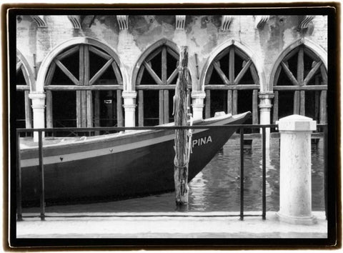 Hidden Passages Venice IX White Modern Wood Framed Art Print with Double Matting by DeNardo, Laura