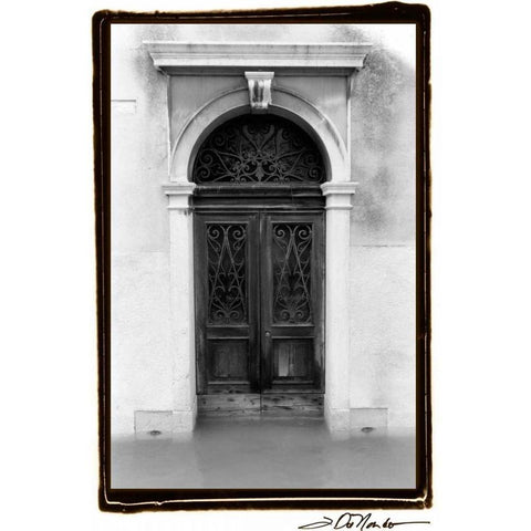 Venetian Doorways I Black Modern Wood Framed Art Print by DeNardo, Laura