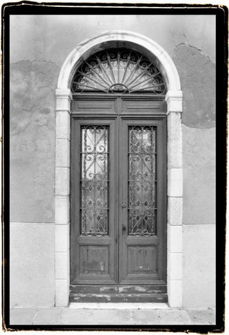 Venetian Doorways III Black Ornate Wood Framed Art Print with Double Matting by DeNardo, Laura