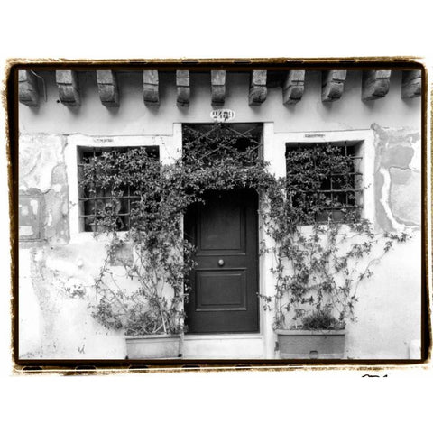 Venetian Doorways V Black Modern Wood Framed Art Print by DeNardo, Laura