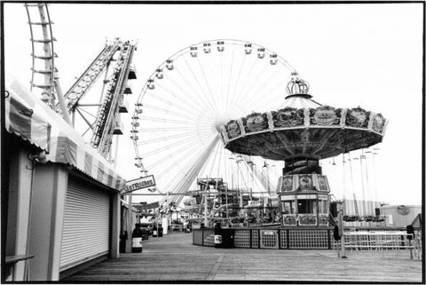 For Your Amusement I Black Ornate Wood Framed Art Print with Double Matting by DeNardo, Laura