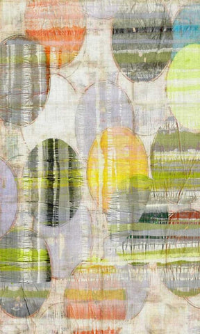 Ovation III White Modern Wood Framed Art Print with Double Matting by Butler, John