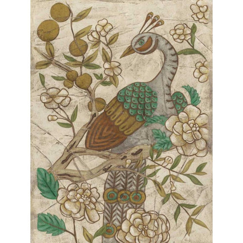 Chinoiserie Pheasant II White Modern Wood Framed Art Print by Zarris, Chariklia