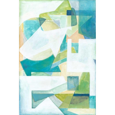 Overlay Abstract I White Modern Wood Framed Art Print by Meagher, Megan