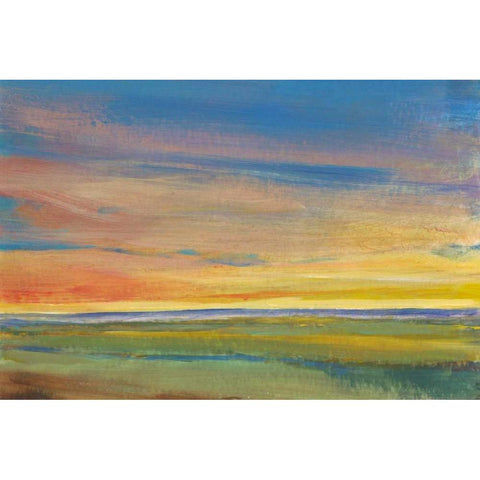 Fading Light I Black Modern Wood Framed Art Print with Double Matting by OToole, Tim