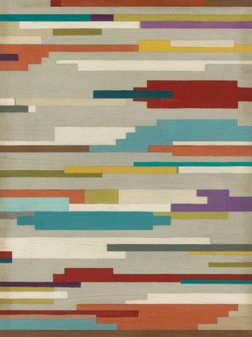 Southwest Signals I Black Ornate Wood Framed Art Print with Double Matting by Vess, June Erica