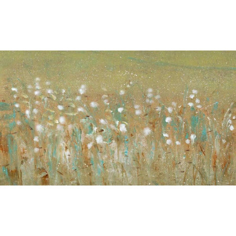 Meadow Blossoms II Gold Ornate Wood Framed Art Print with Double Matting by OToole, Tim