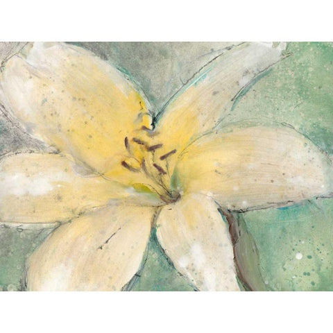 Floral Spirit III White Modern Wood Framed Art Print by OToole, Tim