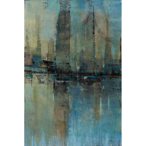 Downtown I White Modern Wood Framed Art Print by OToole, Tim