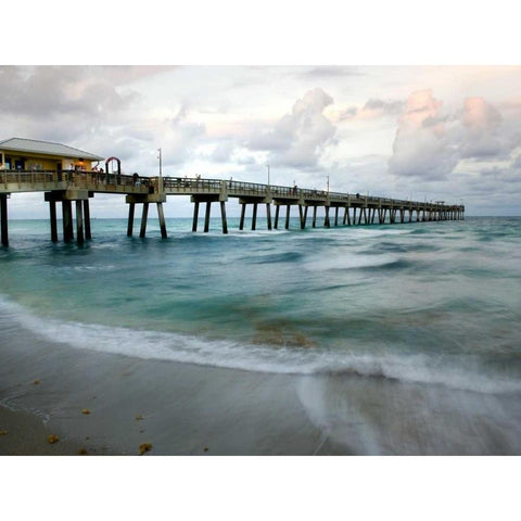 Slow Motion Ocean I Black Modern Wood Framed Art Print with Double Matting by Head, Danny