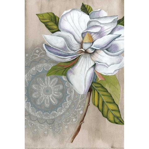 Bohemian Botanical IV White Modern Wood Framed Art Print by McCavitt, Naomi