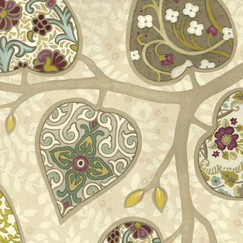 Patterns in Foliage IV Black Ornate Wood Framed Art Print with Double Matting by Vess, June Erica