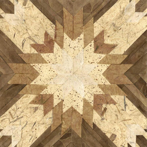 Lancaster Tile I Gold Ornate Wood Framed Art Print with Double Matting by Stramel, Renee W.