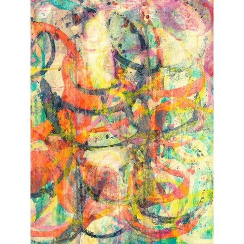 Spectacular II Black Modern Wood Framed Art Print with Double Matting by Fuchs, Jodi