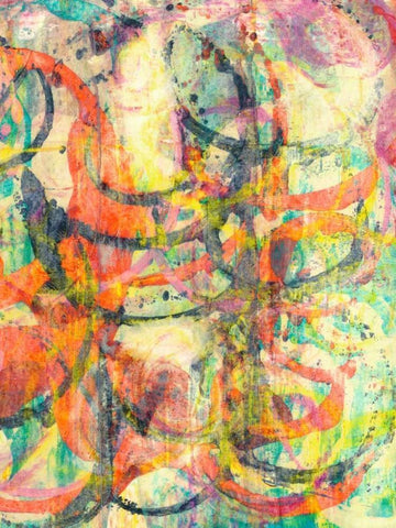 Spectacular II White Modern Wood Framed Art Print with Double Matting by Fuchs, Jodi