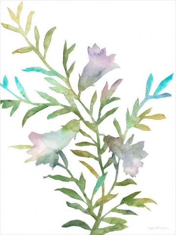 Blooms for Nico II Black Ornate Wood Framed Art Print with Double Matting by Meagher, Megan
