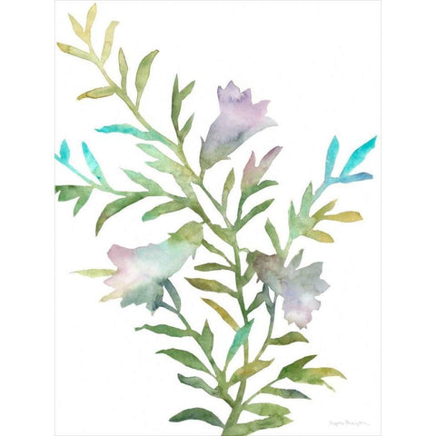 Blooms for Nico II Black Modern Wood Framed Art Print by Meagher, Megan