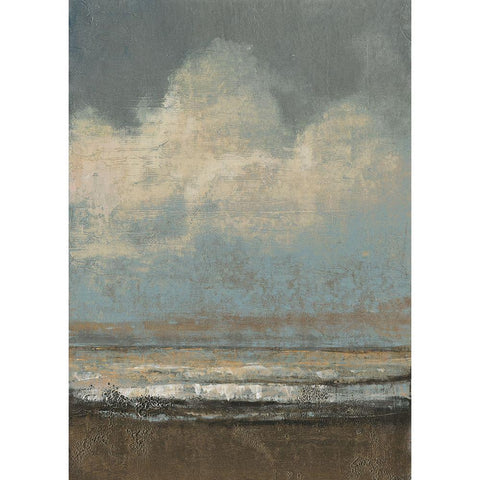 Low Tide II White Modern Wood Framed Art Print by OToole, Tim