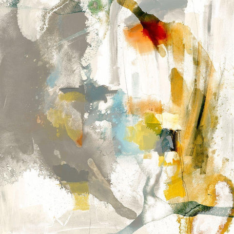 Defy I White Modern Wood Framed Art Print with Double Matting by Jasper, Sisa