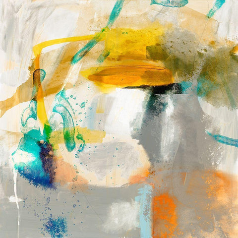 Defy II Black Modern Wood Framed Art Print by Jasper, Sisa