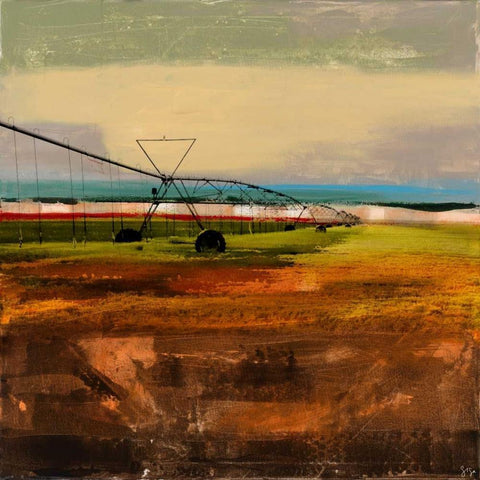 Texas Agriculture White Modern Wood Framed Art Print by Jasper, Sisa