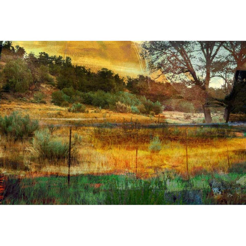 In the Brush Gold Ornate Wood Framed Art Print with Double Matting by Jasper, Sisa
