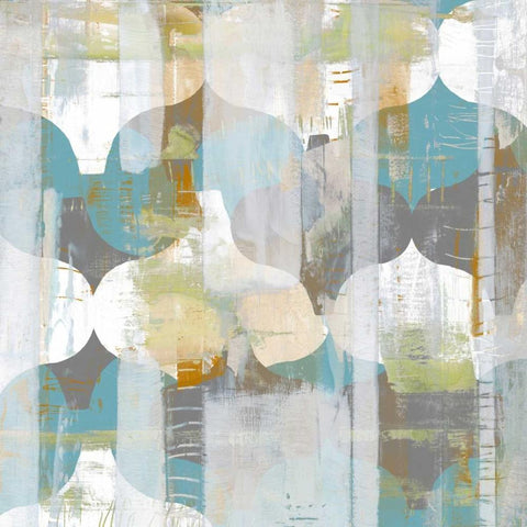 Arabesque Abstract I Black Modern Wood Framed Art Print by Goldberger, Jennifer