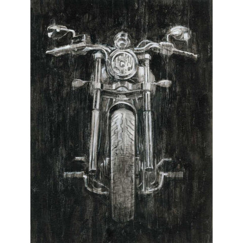 Steel Horse I White Modern Wood Framed Art Print by Harper, Ethan