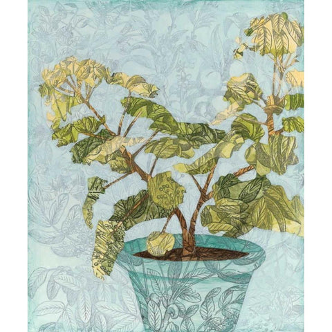 Conservatory Collage II Gold Ornate Wood Framed Art Print with Double Matting by Meagher, Megan