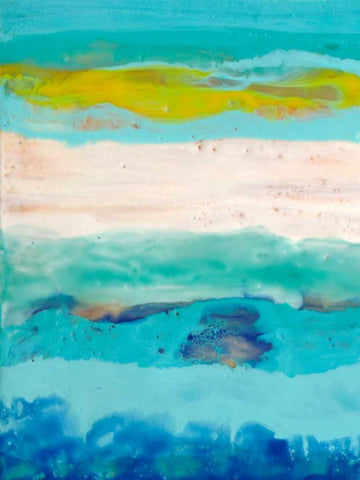 Salt Air I White Modern Wood Framed Art Print with Double Matting by Ludwig, Alicia