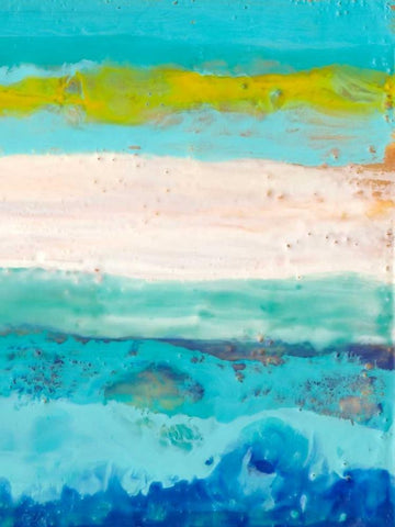 Salt Air II White Modern Wood Framed Art Print with Double Matting by Ludwig, Alicia