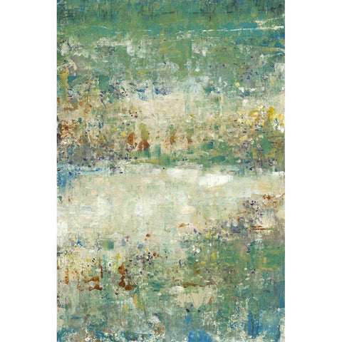Flower Path I Black Modern Wood Framed Art Print by OToole, Tim