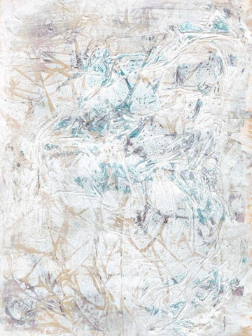 Dendrite I White Modern Wood Framed Art Print with Double Matting by Stramel, RenTe W.