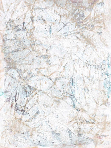 Dendrite II White Modern Wood Framed Art Print with Double Matting by Stramel, RenTe W.