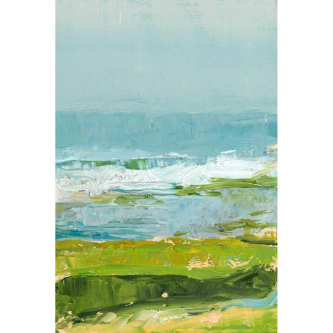 Coastal Overlook II Black Modern Wood Framed Art Print by Harper, Ethan