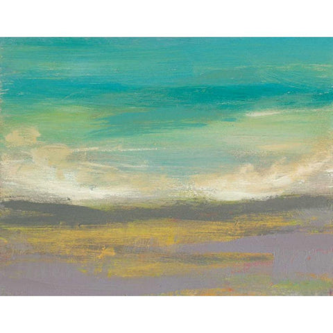 Sunset Study II Black Modern Wood Framed Art Print with Double Matting by Goldberger, Jennifer