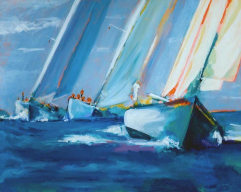 Beating I Black Ornate Wood Framed Art Print with Double Matting by Crain, Curt