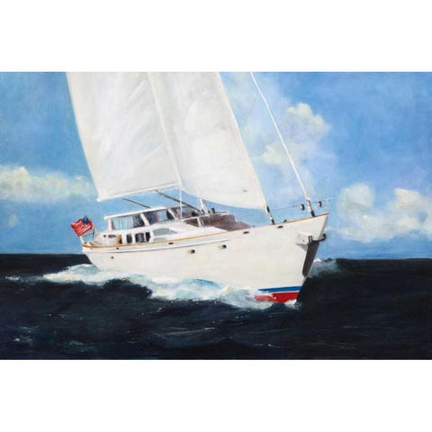 Altair White Modern Wood Framed Art Print by Crain, Curt