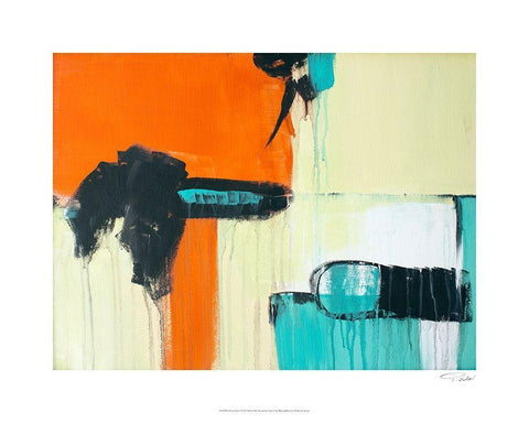 Life on Mars I White Modern Wood Framed Art Print with Double Matting by Orlov, Irena