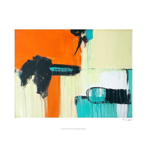 Life on Mars I Black Modern Wood Framed Art Print by Orlov, Irena