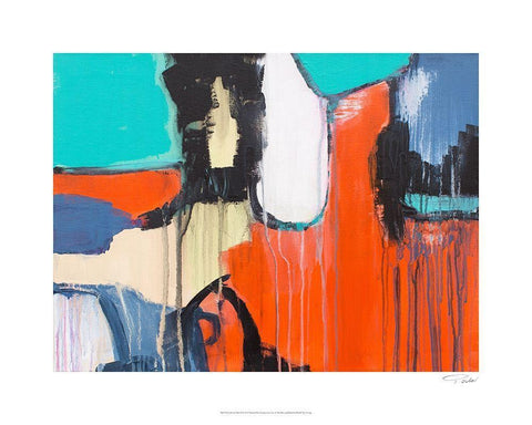 Life on Mars II Black Ornate Wood Framed Art Print with Double Matting by Orlov, Irena