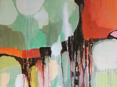 Emotions in Color I Black Ornate Wood Framed Art Print with Double Matting by Orlov, Irena