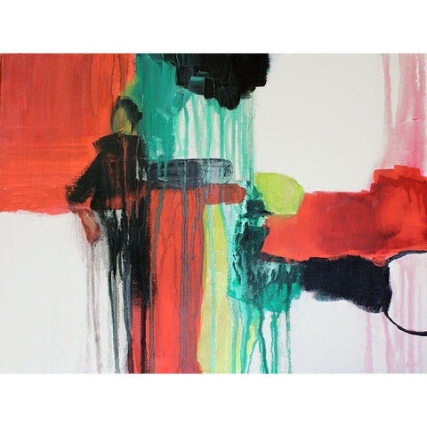 Emotions in Color II Black Modern Wood Framed Art Print with Double Matting by Orlov, Irena