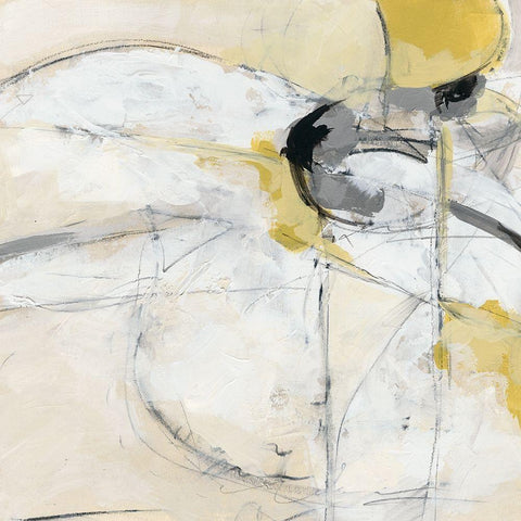 Trajectory II Black Modern Wood Framed Art Print by Vess, June Erica