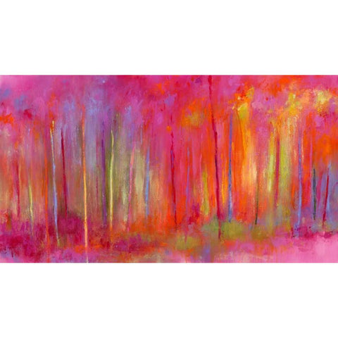 Stopping by Woods to Celebrate White Modern Wood Framed Art Print by Bothne, Janet