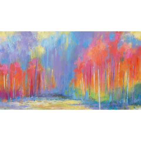 Woods Splash Black Modern Wood Framed Art Print by Bothne, Janet